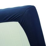 Cearceaf albastru inchis pat cu elastic 160x200 cm Jersey HL Navy