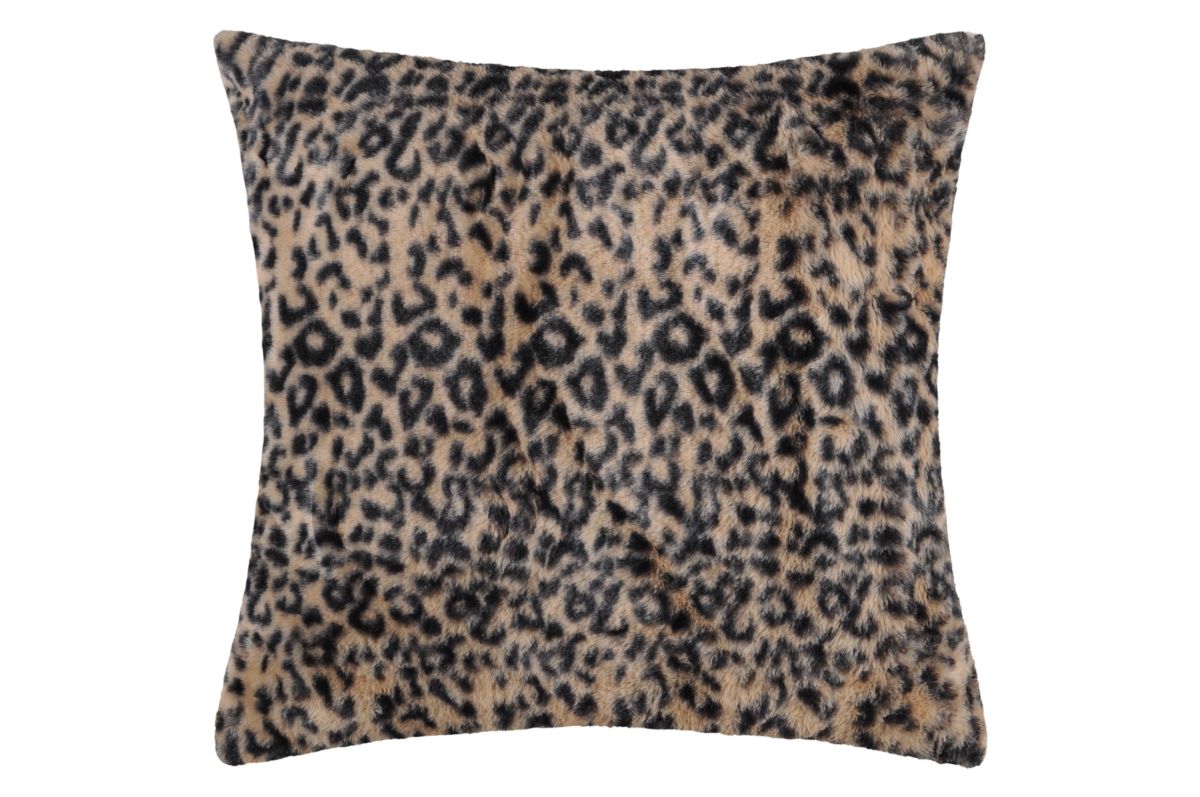 Perna animal print Leopard Jangal Fauve 45x45 cm