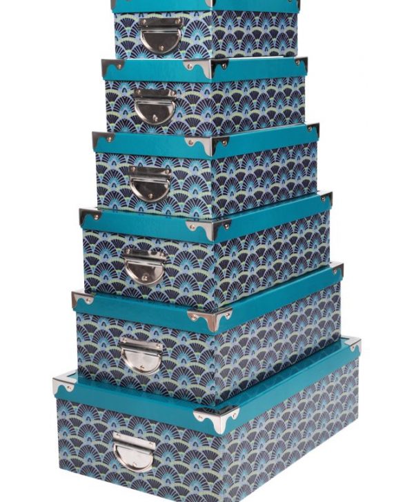 Set 6 cutii cu capac depozitare Guimard  Canard 44x31 cm