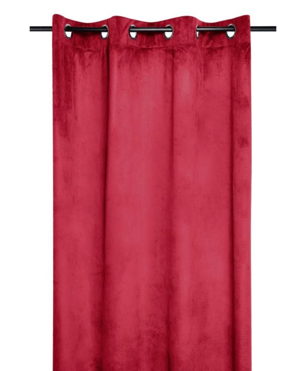 draperie rosie catifea confectionata Danae Rouge
