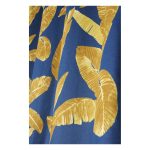 draperie albastra frunze galbene bumbac
